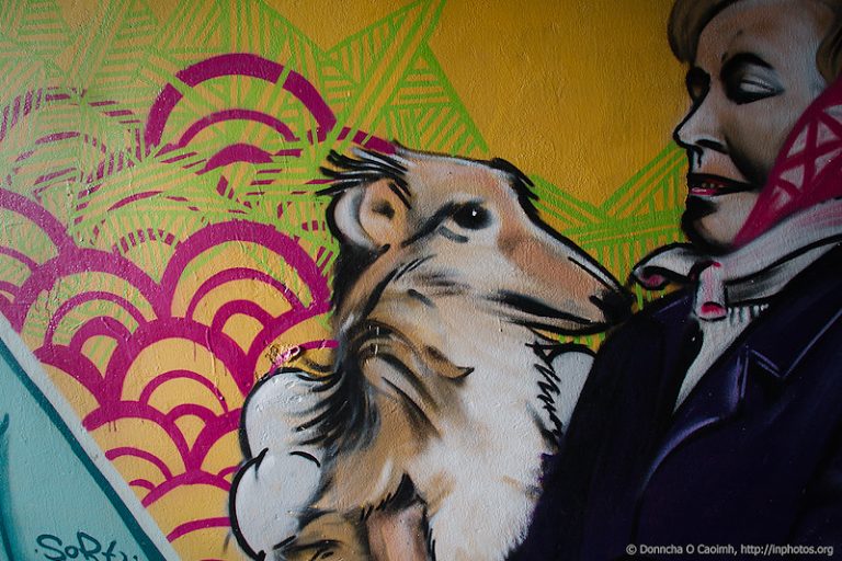 The old lady and her dog