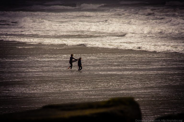 Braving the water at Garrettstown