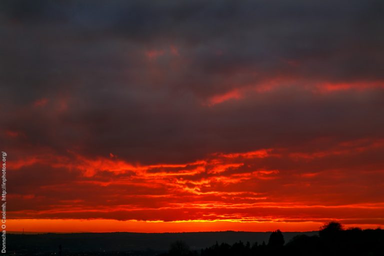 Sunset over Cork City