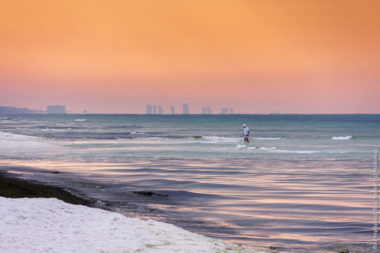 Braving Warm Waters at Seaside