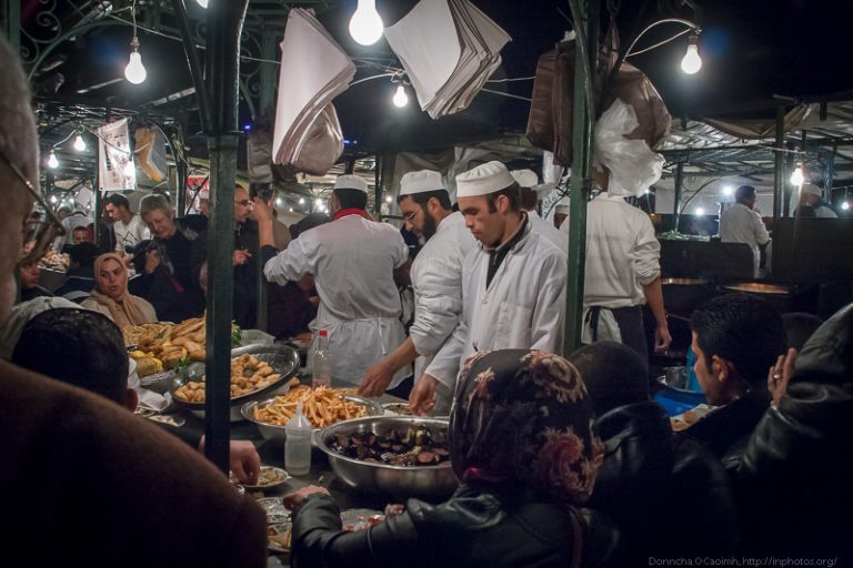 Busy Eating and Preparing Food