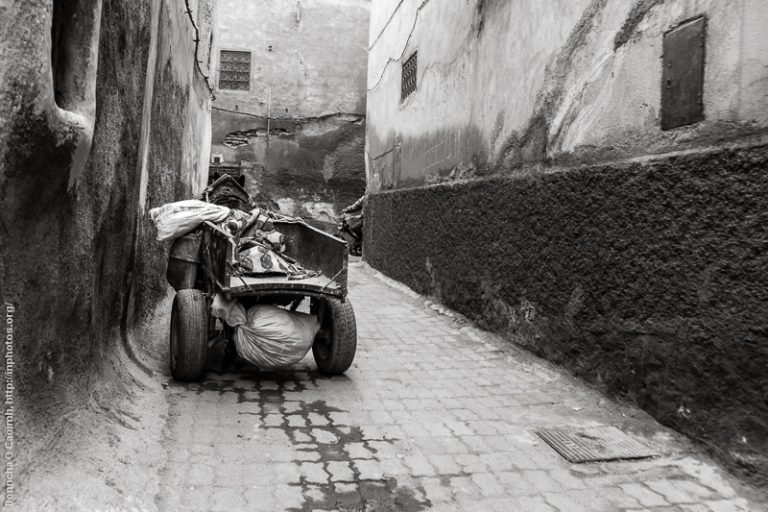 Moroccan Alley and Motorbike
