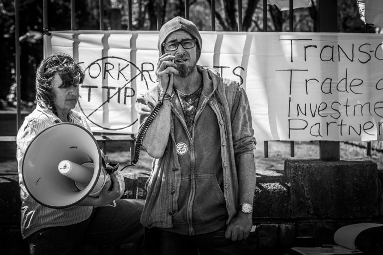 TTIP Protestor
