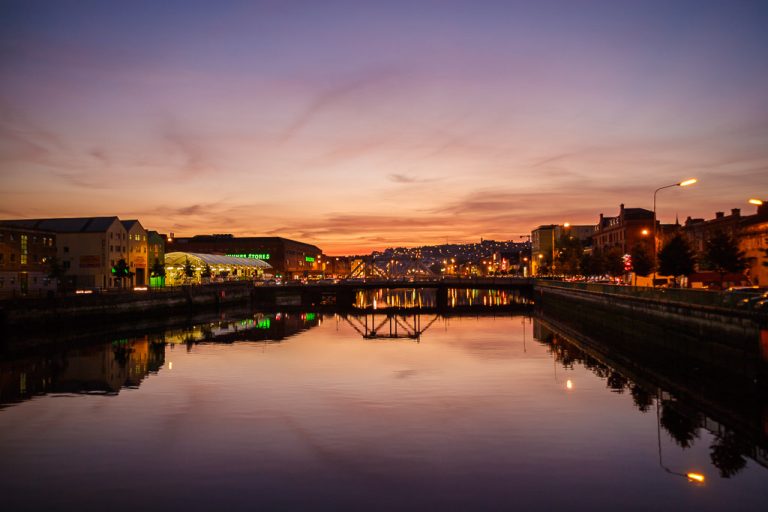 Sunset over the River Lee