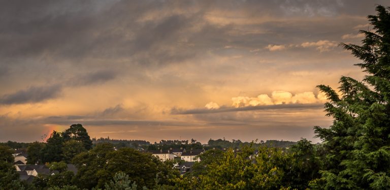 Blarney Sunset and Rainbow