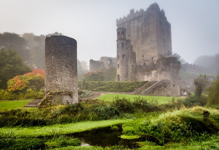 Blarney Castle in the fog