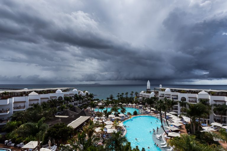 Clouds over the Princesa Yaiza Hotel
