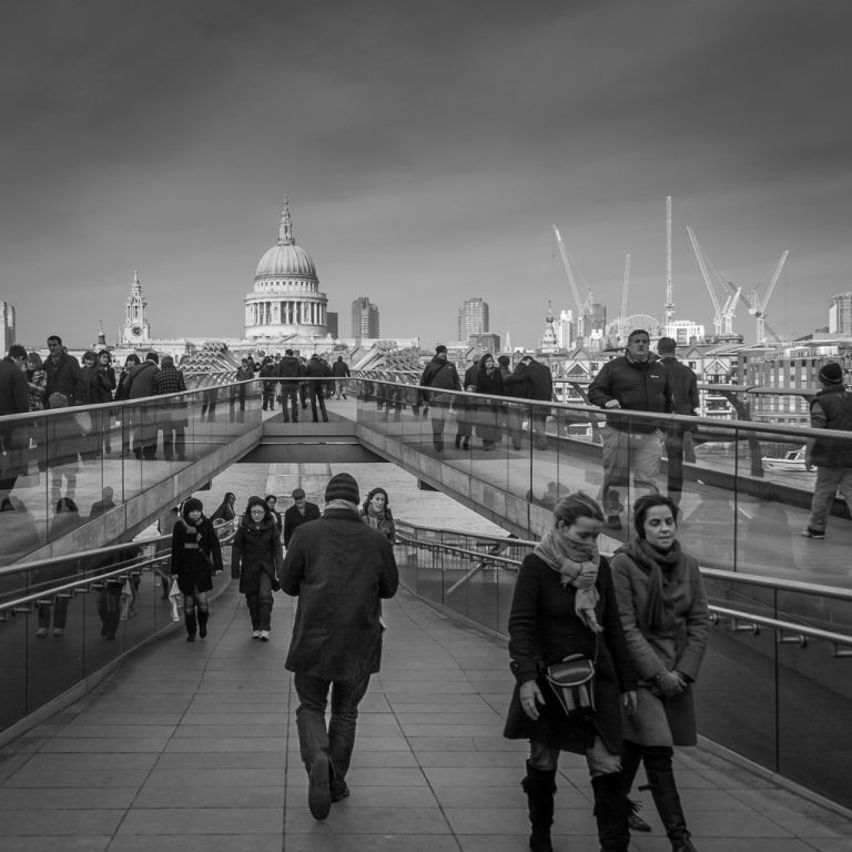 Walking through London