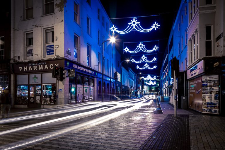 Light Trails on Academy Street