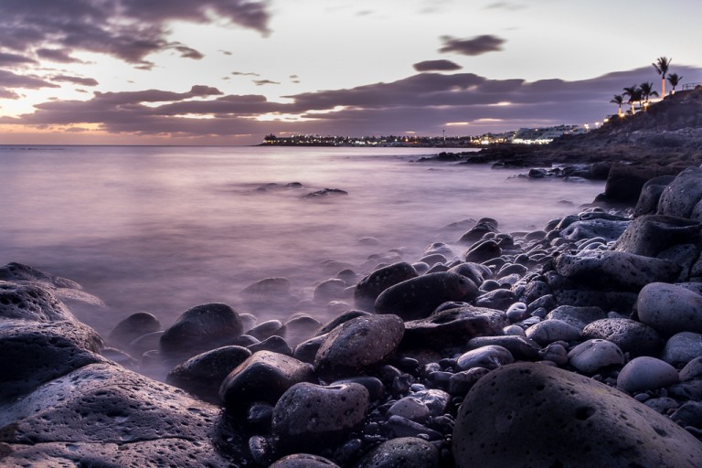 The sea around Playa Blanca