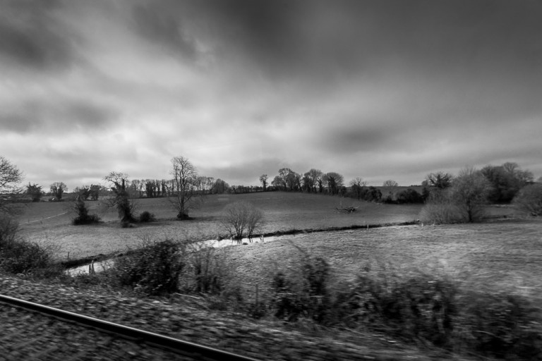 From the Cork-Dublin Train
