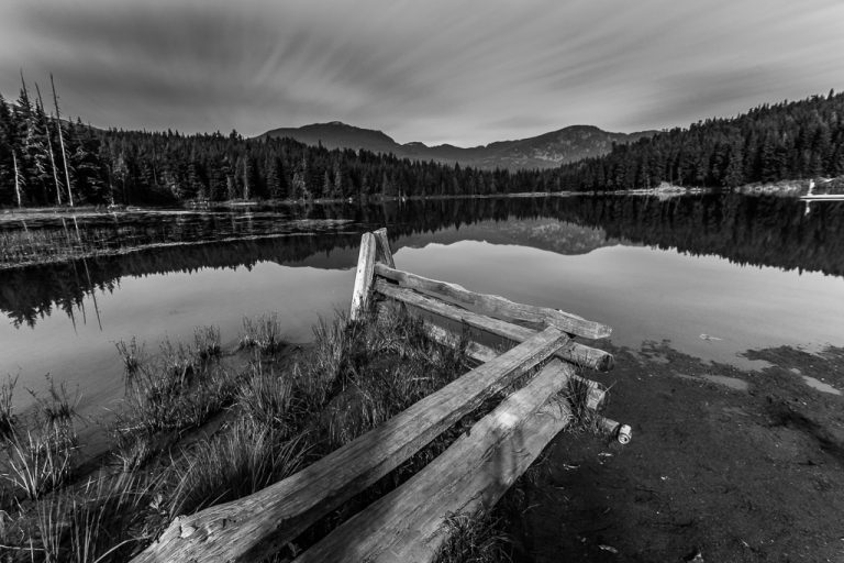 Lost Lake in Black and White