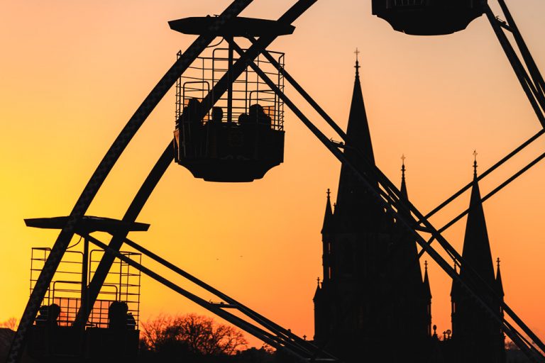 Ferris Wheel at Sunset