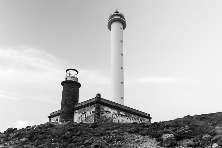 Pechiguera Lighthouse in BW