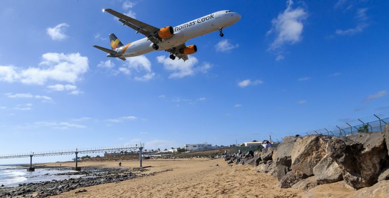 Landing at Lanzarote