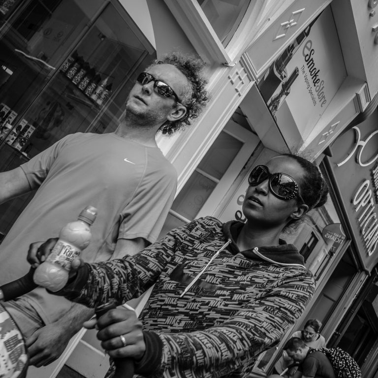 Reflections in the Glasses