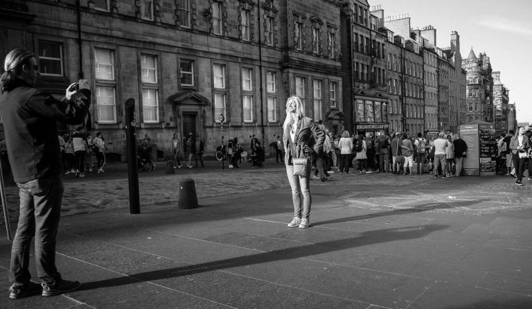 Street Portrait in the Sun