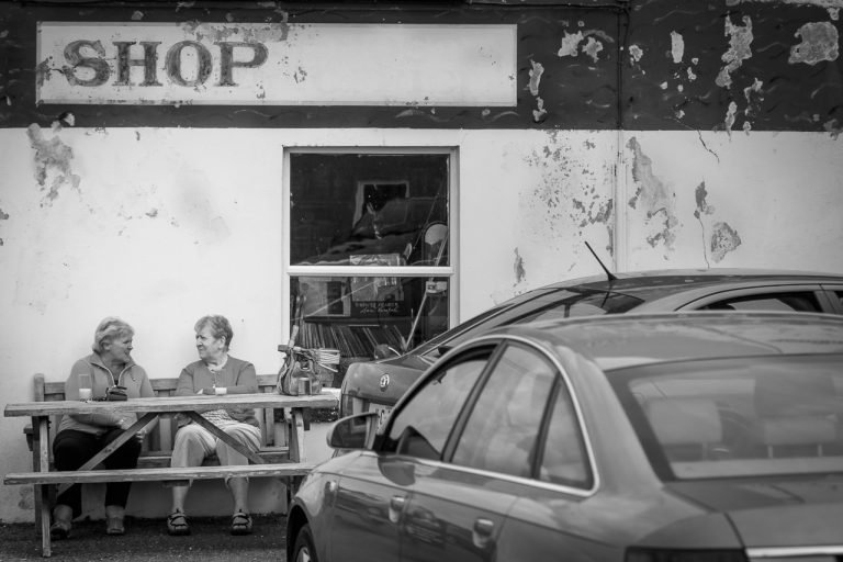 Chatting at the Shop