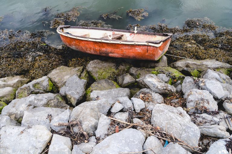A Boat on the Rocks