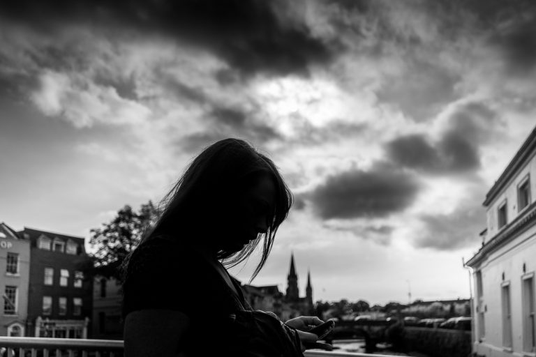 Silhouette on Nano Nagle Footbridge