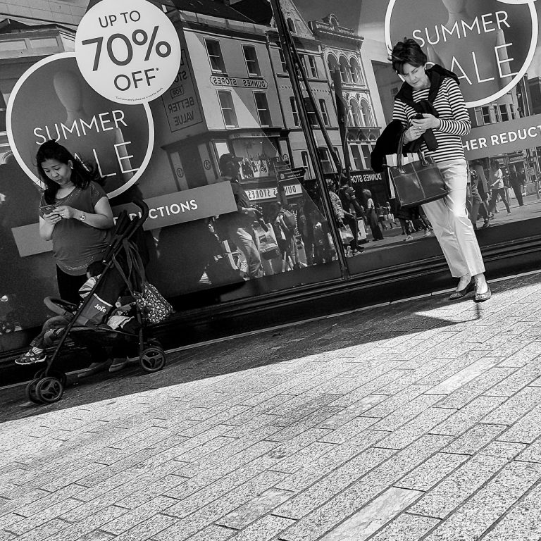 On the Phone, On the Street