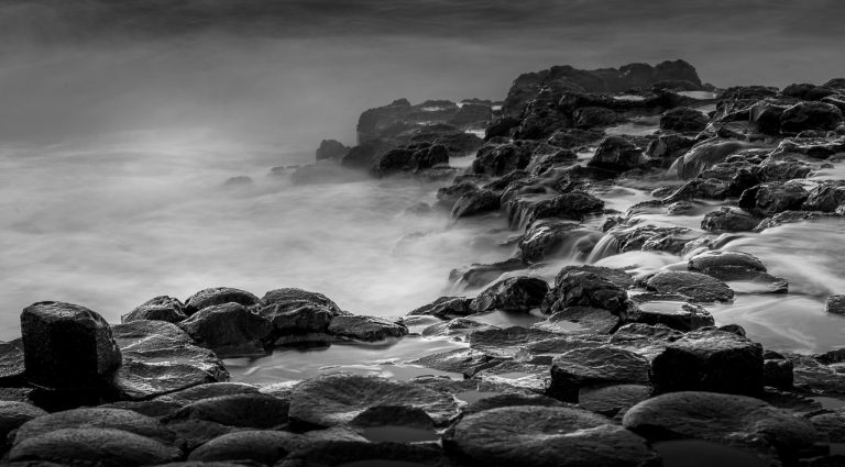 The Giant’s Causeway in Black & White