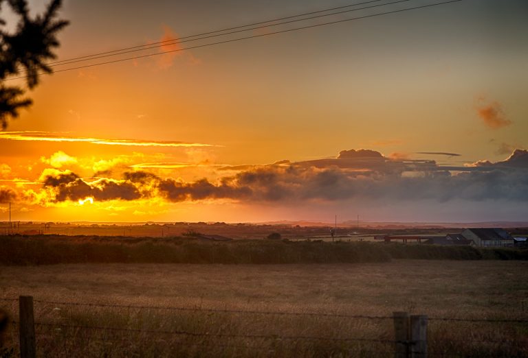 Welsh Sunrise on the Fields