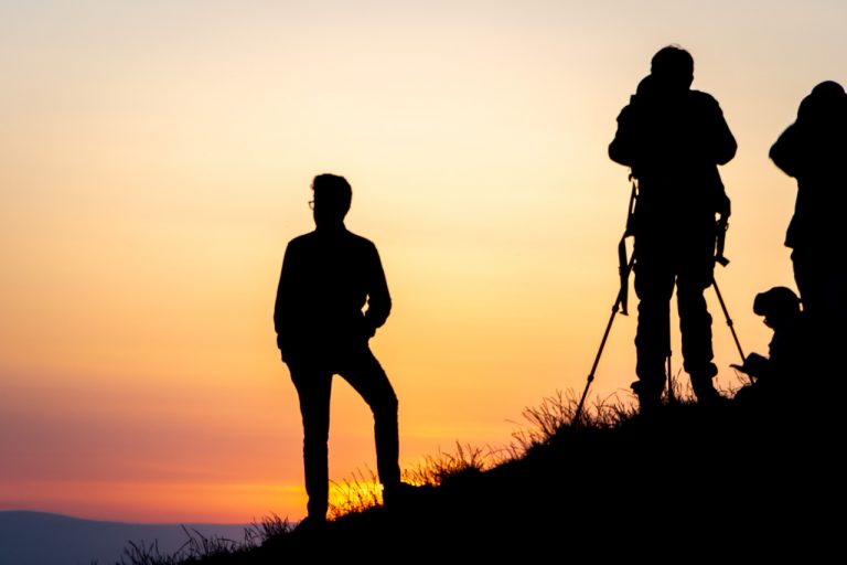 Watching the Sunset in Edinburgh