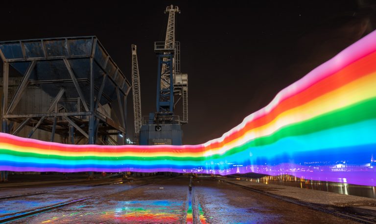 Rainbow Colours at the Docklands
