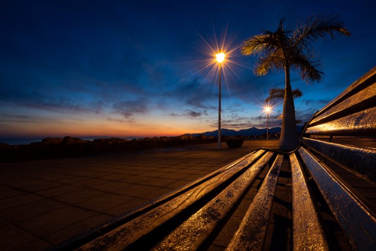 Sunset at Playa Chica Beach