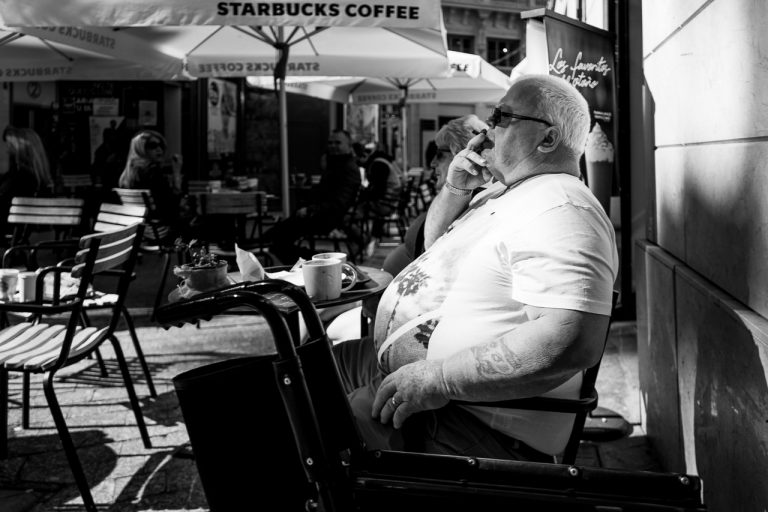 A cigarette in the shade