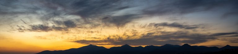 Panorama Sunset in Lanzarote