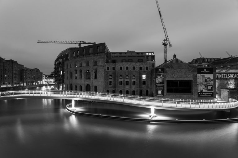 Castle Bridge under lights