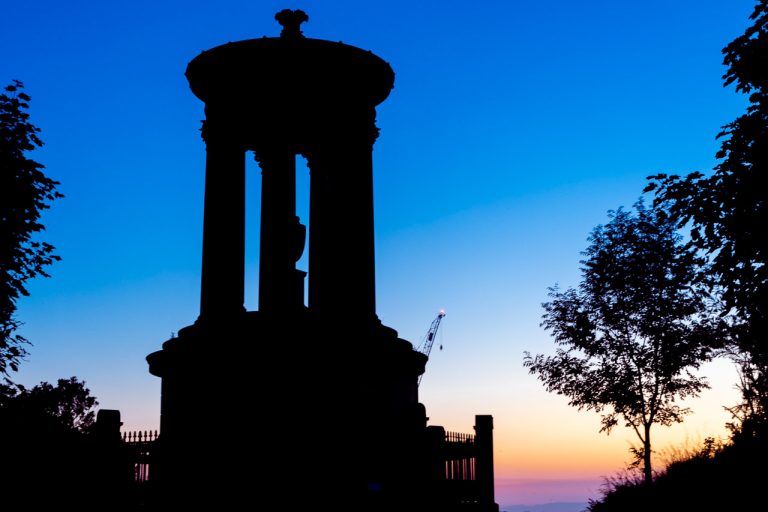 Silhouette of Calton Hill