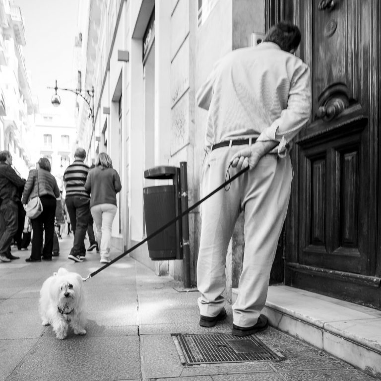 Man with dog
