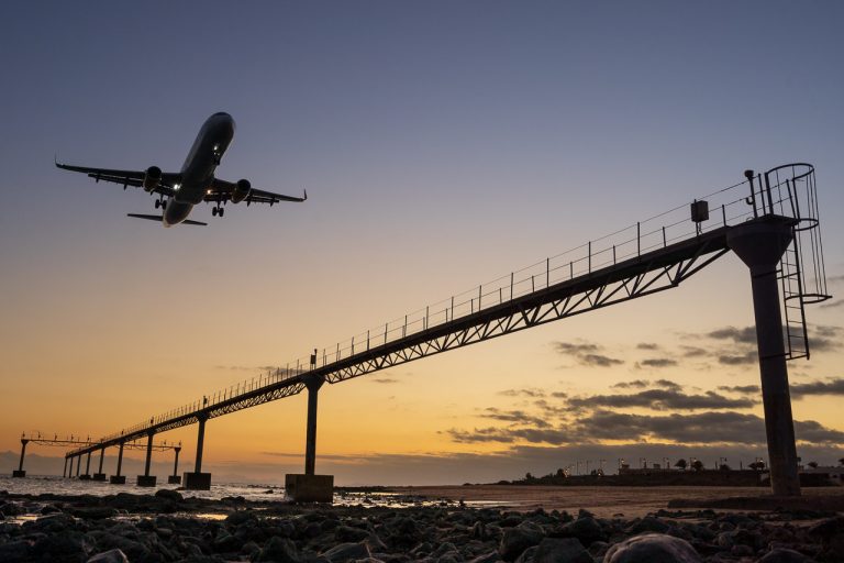 Landing in Lanzarote