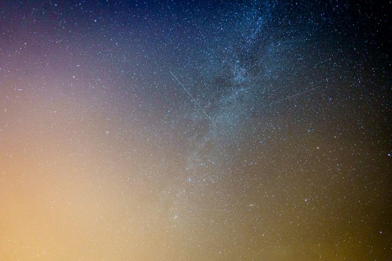 The Milky Way and Perseid Meteors