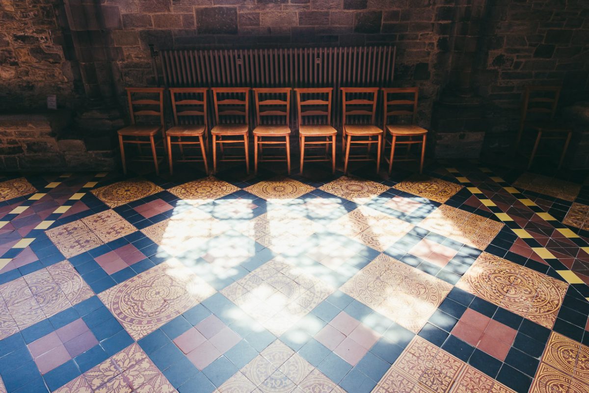 The light in St Davids Cathedral