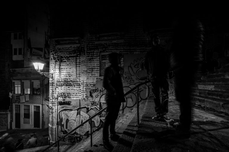 Dark Figures in the Night