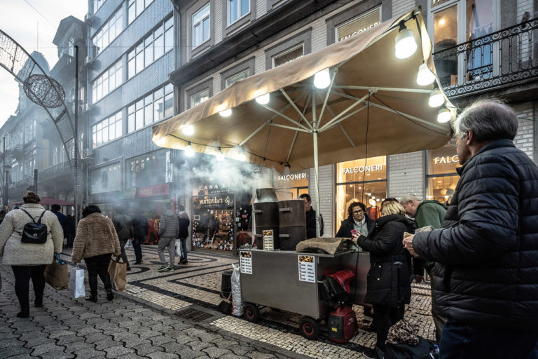 Roasting Chestnuts in Porto