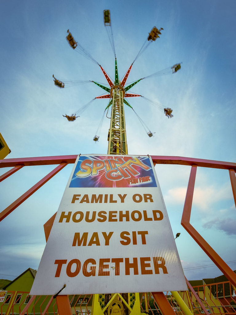 Swing around away up high