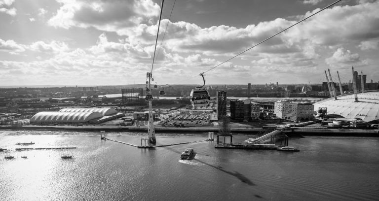 The view from the Emirates Air Line cable car