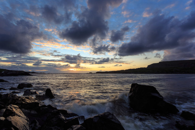 Watching the sunset in Glencolmcille