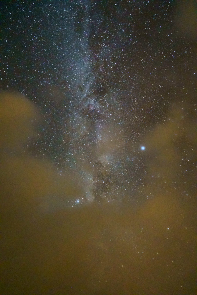 The Milky Way and the Cloud