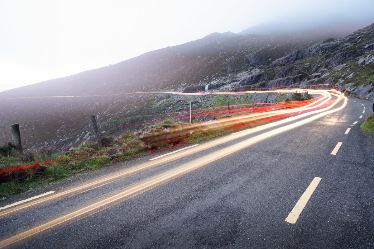 Light Trails in the Conor Pass