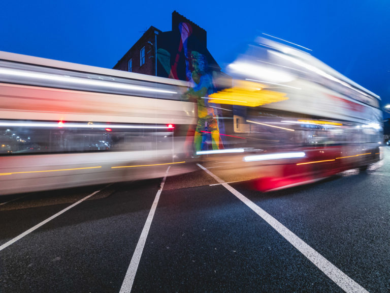 The hurler and the buses