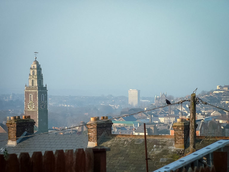 The rooftops of Cork City