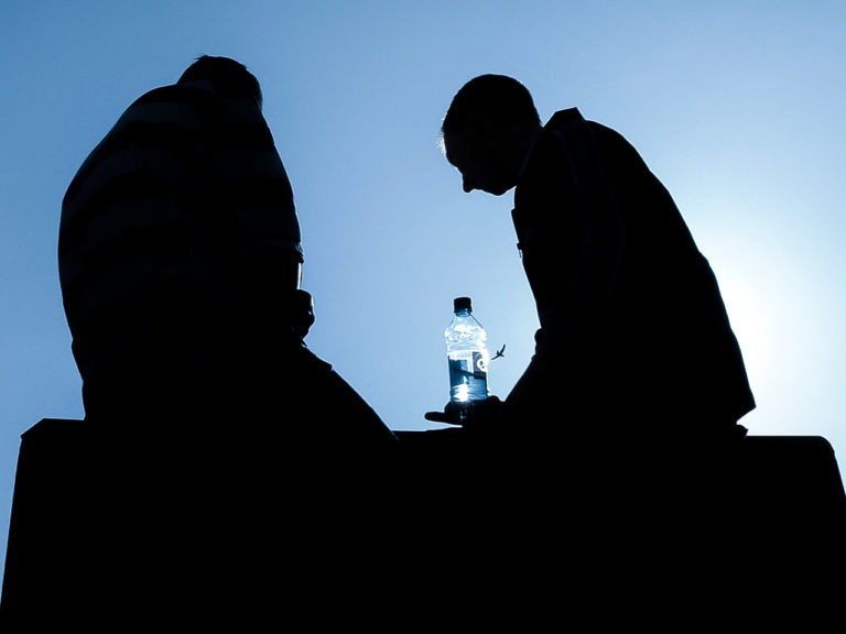 Silhouettes in the sky