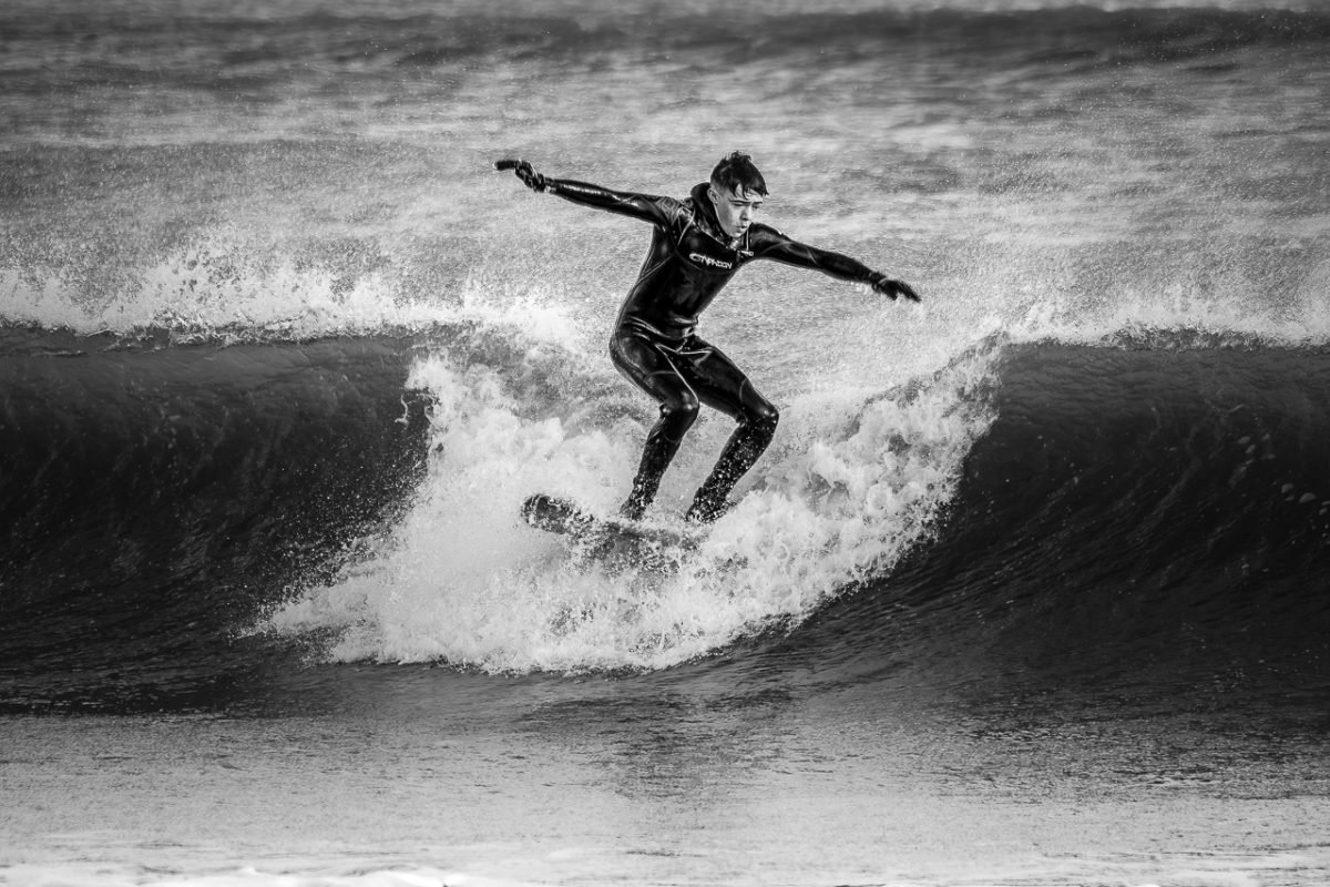 Surfing at Ardmore
