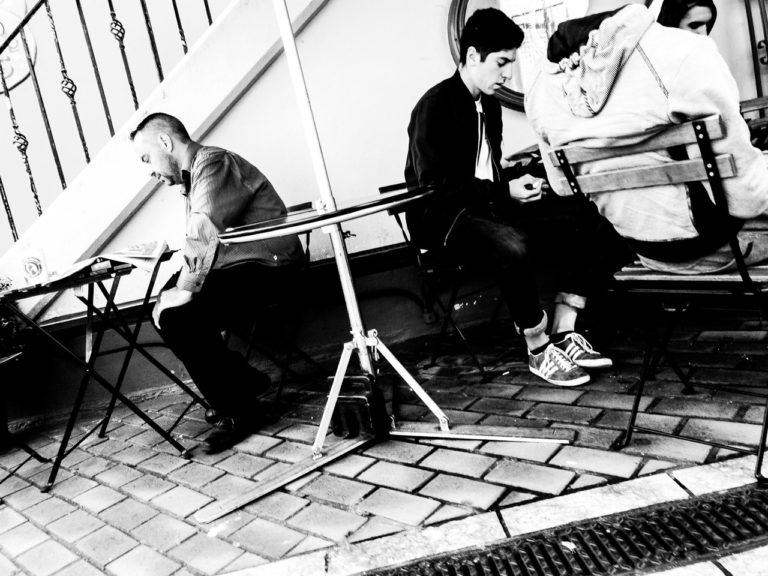 Lunch and Newspapers